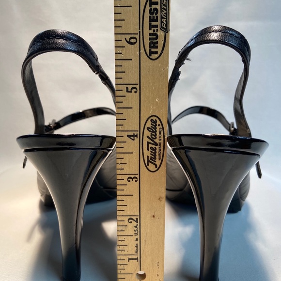 Frank Sarto black sling back heels - Picture 4 of 7
